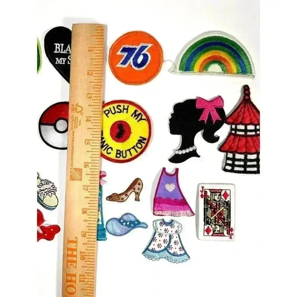 20‎ PC Assorted Sewing Applique Patches Iron on Sew On NEW Mixed